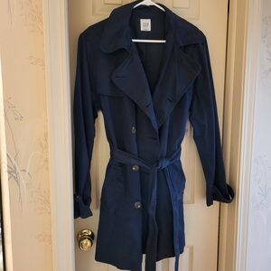 Gap Double Breasted Navy Coat